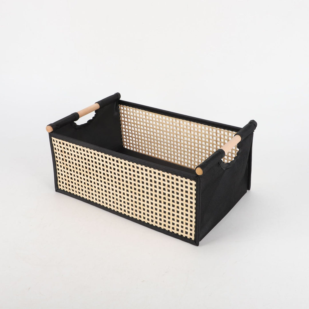 Multifunctional storage bowl made of bamboo and textile Kalsten