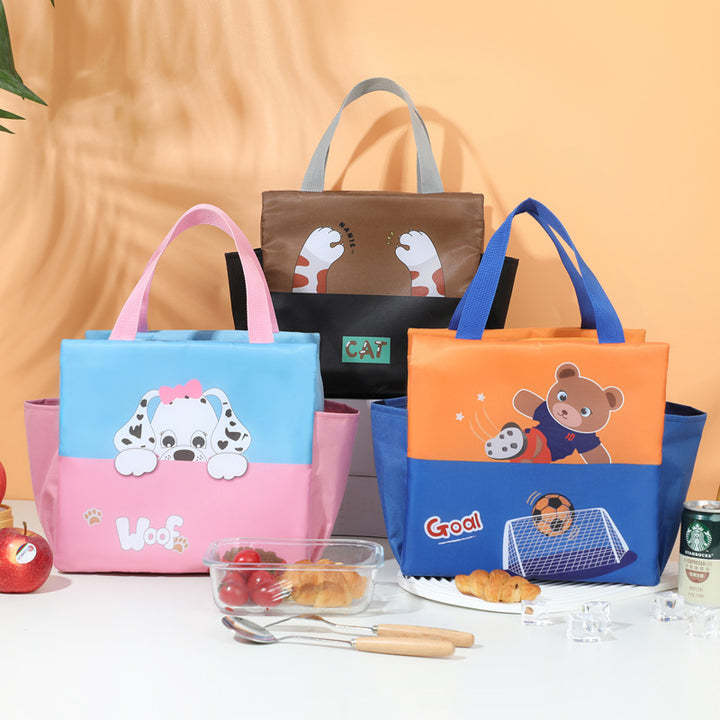 Cute Animal Face Insulated Lunch Bag Kalsten