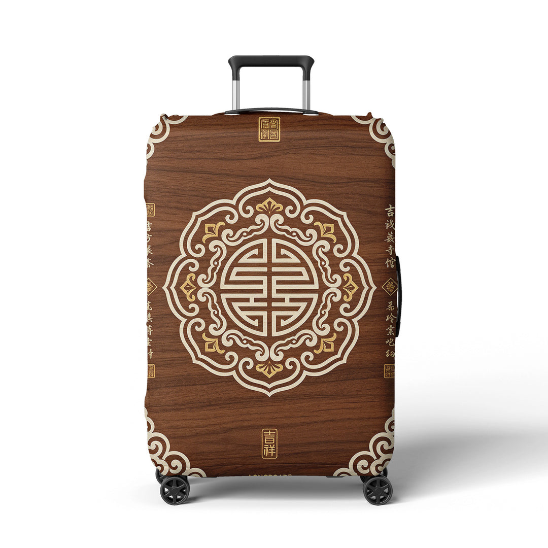 Women Hard Shell Suitcase in Elegant Bamboo Design Kalsten