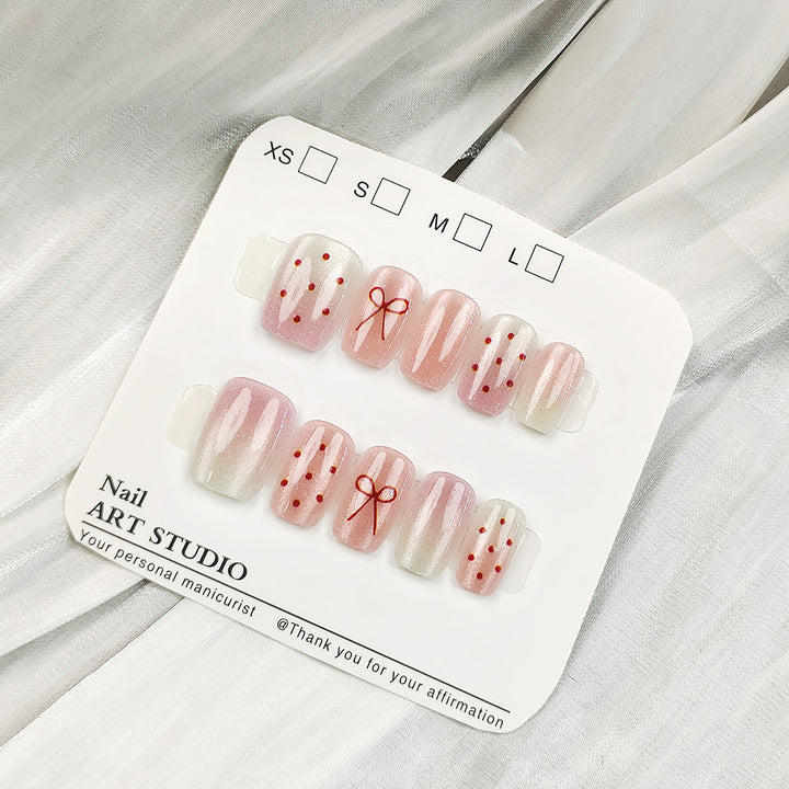 Glamorous artificial nails with holographic effect Kalsten