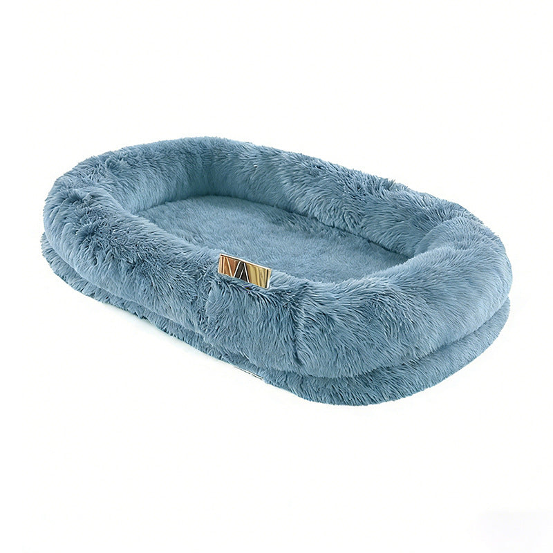 Plush Faux Fur Blanket   Dog Bed
