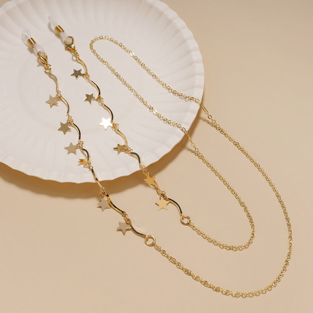 Fashionable Star-Embellished Eyewear Chain Kalsten