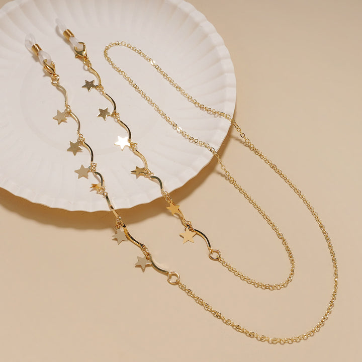 Fashionable Star-Embellished Eyewear Chain Kalsten
