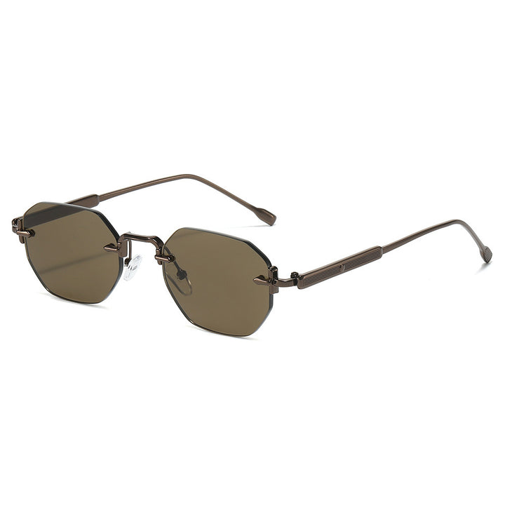 Chic Oversized Octagonal Sunglasses with Elegant Metal Accents Kalsten