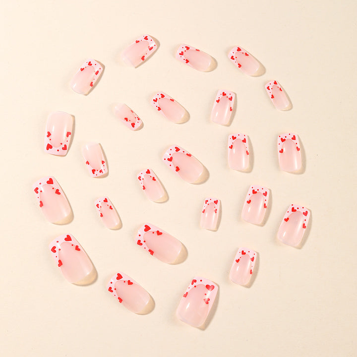 Heart-Accent Nail Art Set Kalsten