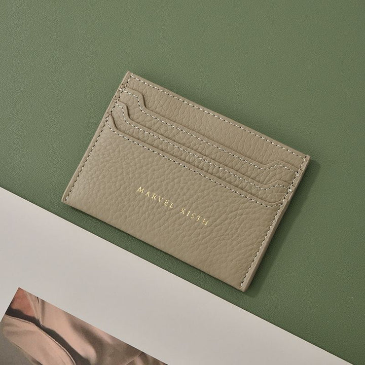 Textured Leather Card Holder Kalsten