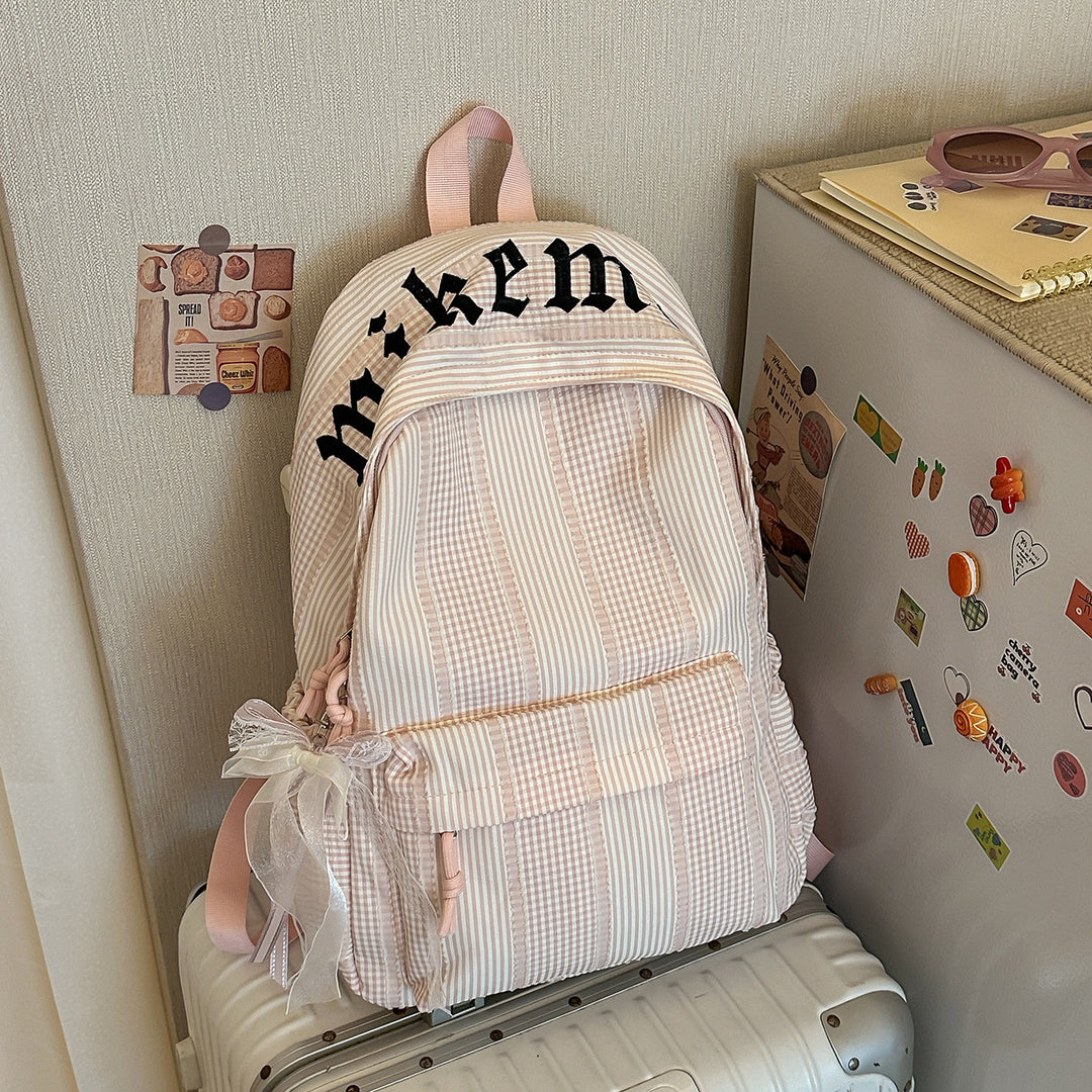 Stylish Checkered Backpack Kalsten