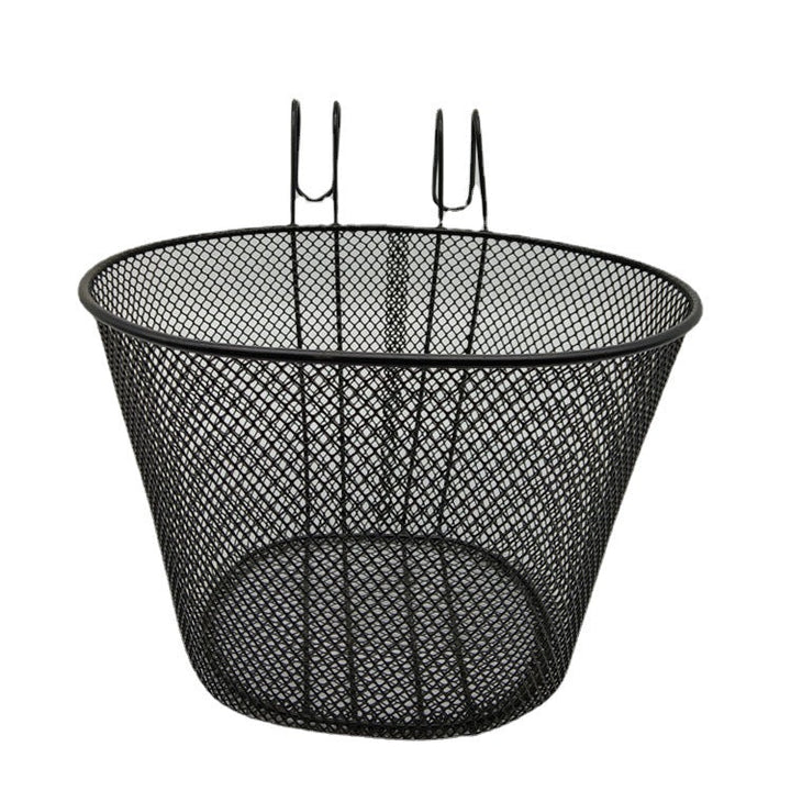 mesh front bicycle basket with over-the-handlebar hooks Kalsten