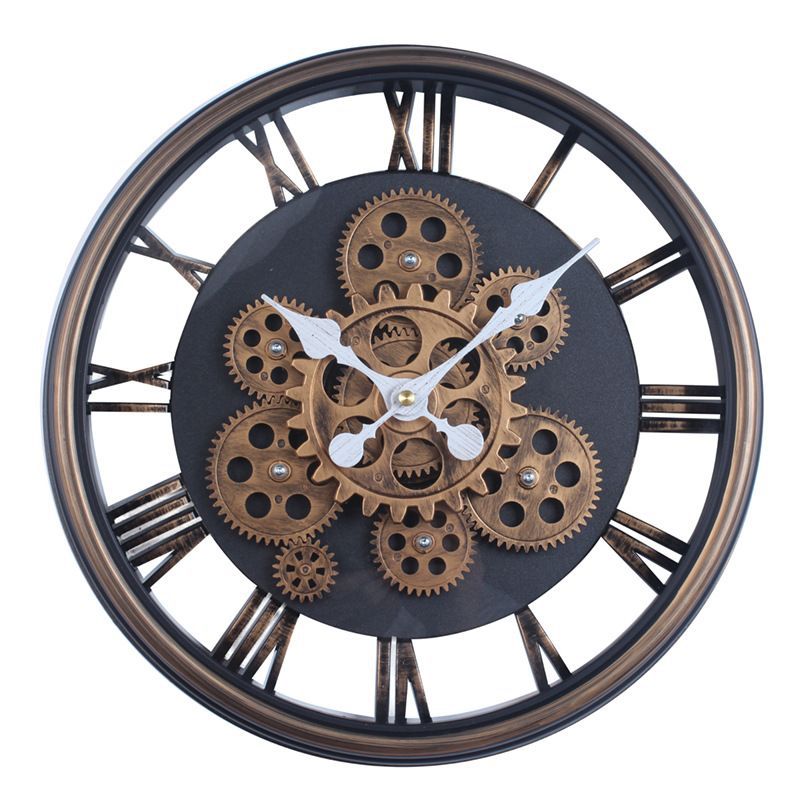 Wall Clock in Industrial Steampunk Design Kalsten