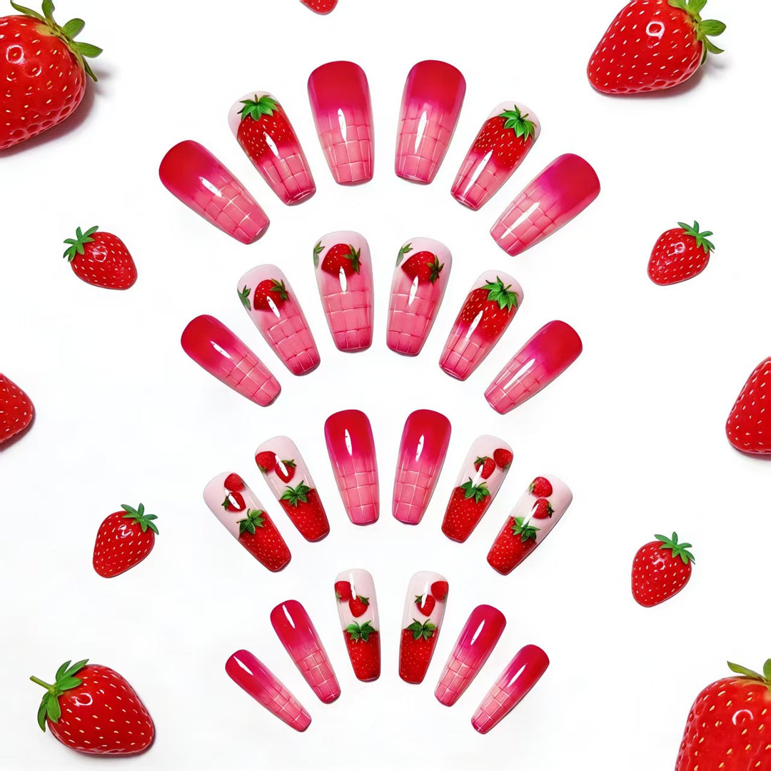 Creative Art Nails in Summer Strawberry Design Kalsten