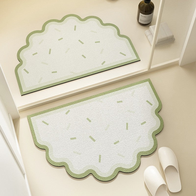 Floral Pattern Bath Mat Kalsten
