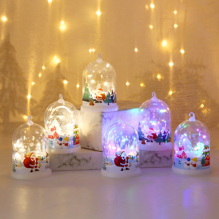LED Christmas lighting glass dome