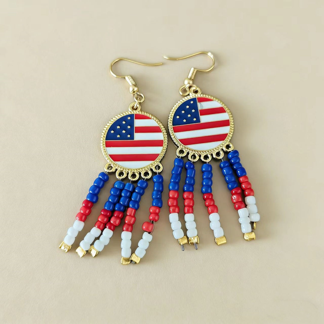 Women's nan grosgrain ribbon bow dangle earrings with fishhook findings and lightweight design Kalsten