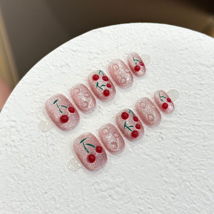 Cherry Blossom Press-On Nail Art Set