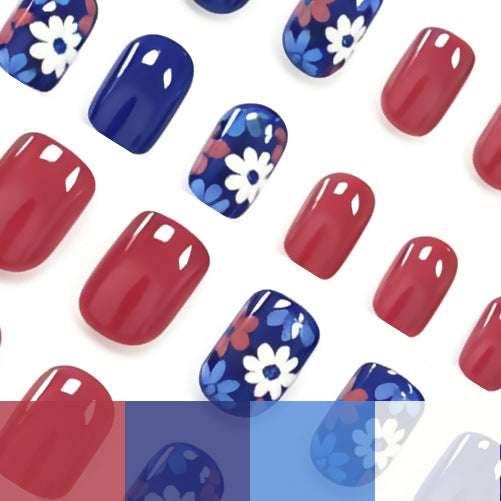 Floral Patterned Decorative Nail Art Enhancements Kalsten