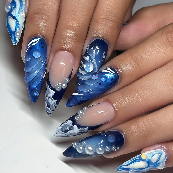 Cosmic Ocean Nail Art Tips Kalsten