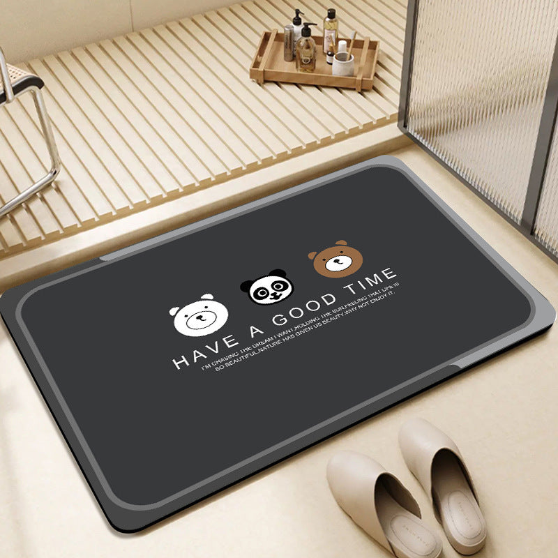 Cute Bunny-Themed Bathroom Mat Kalsten