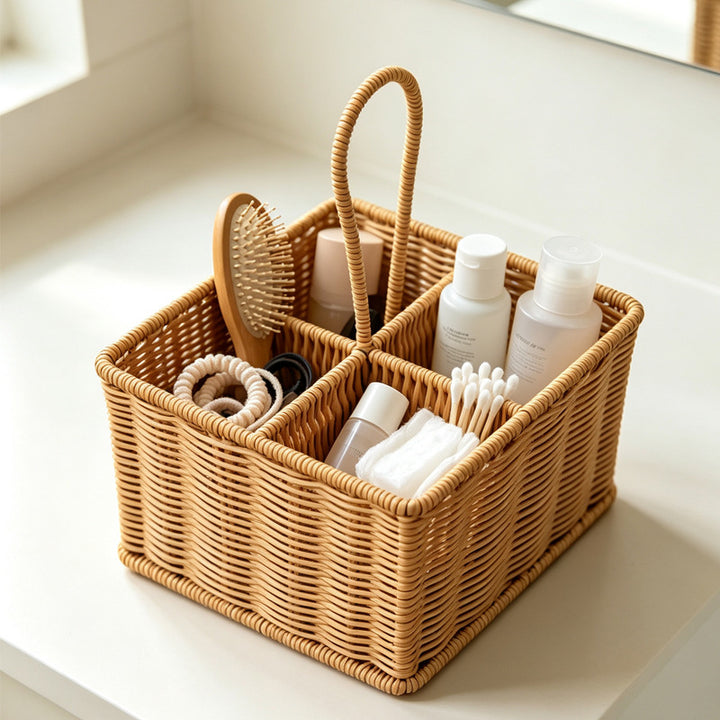 Multi-Compartment Woven Storage Caddy Kalsten