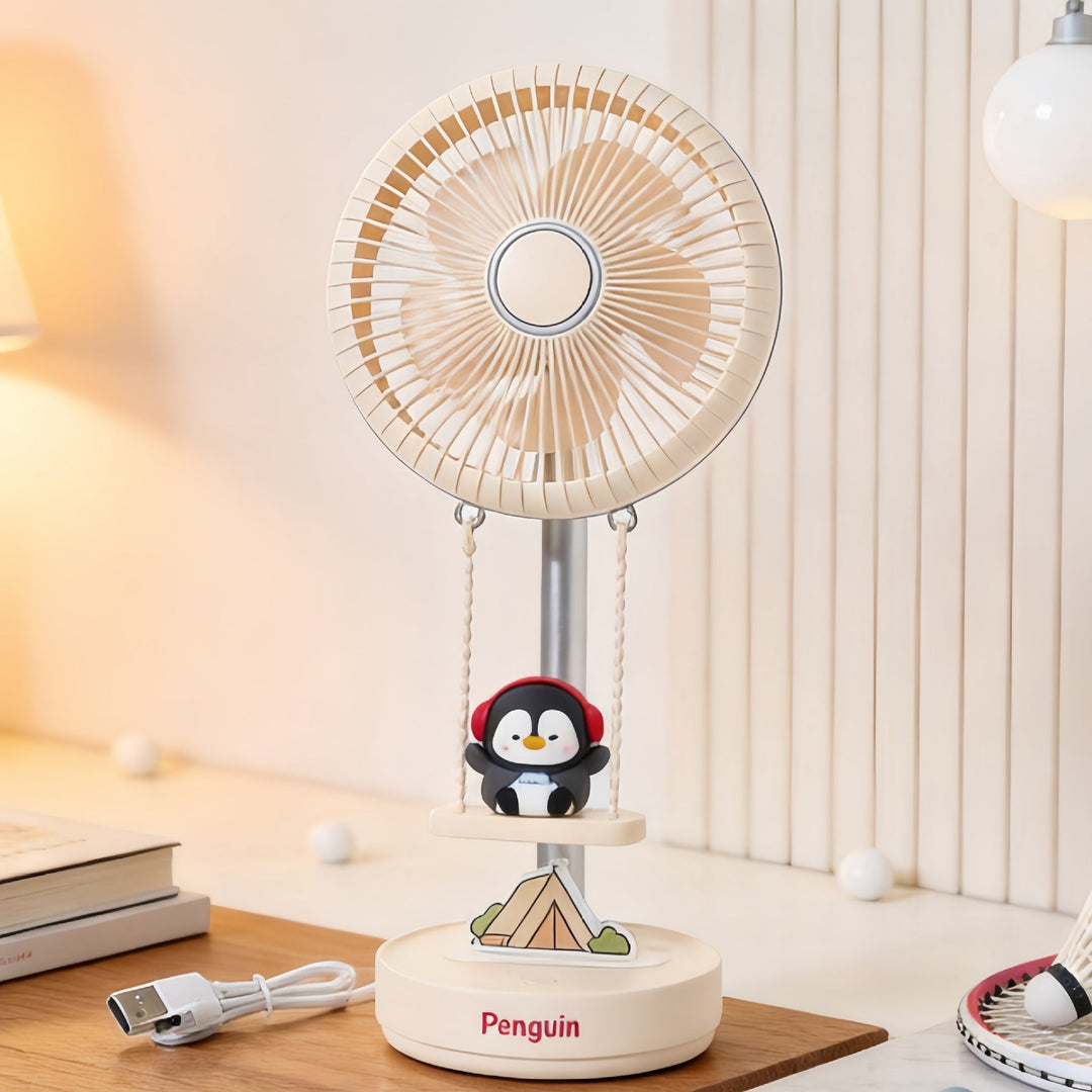 Women's Portable USB Desk Fan with Cute Design Kalsten