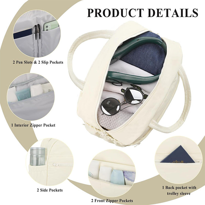 Multifunctional Travel Bag with Removable Cosmetic Bag Kalsten