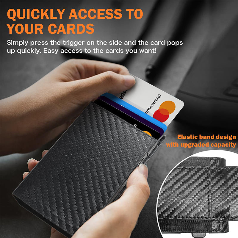 Carbon Fiber Multi-Functional Slim Wallet Kalsten