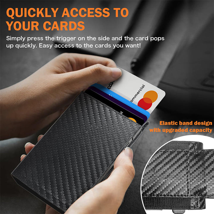 Carbon Fiber Multi-Functional Slim Wallet Kalsten