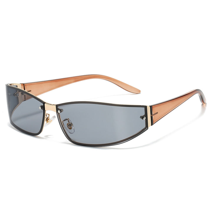 Sleek Cat-Eye Shield Sunglasses Kalsten