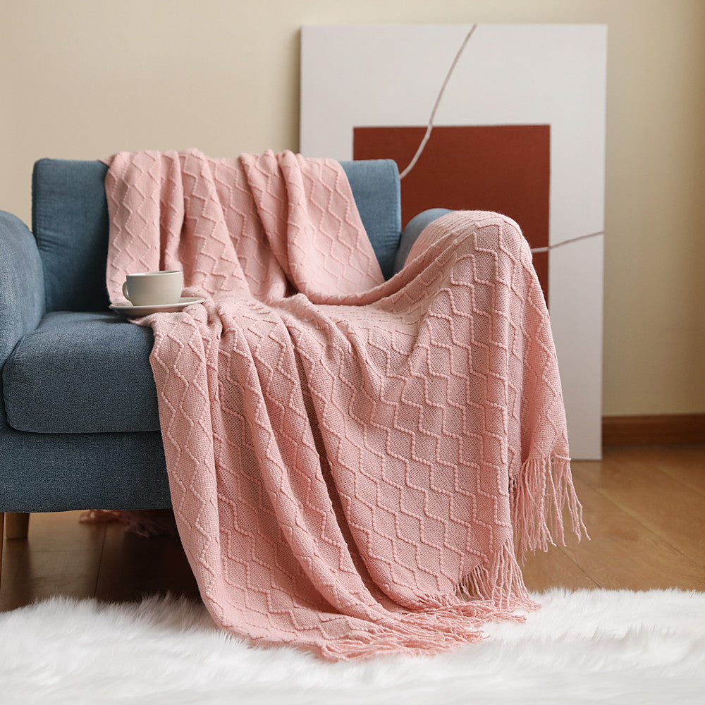 Cozy Knit Throw Blanket Kalsten