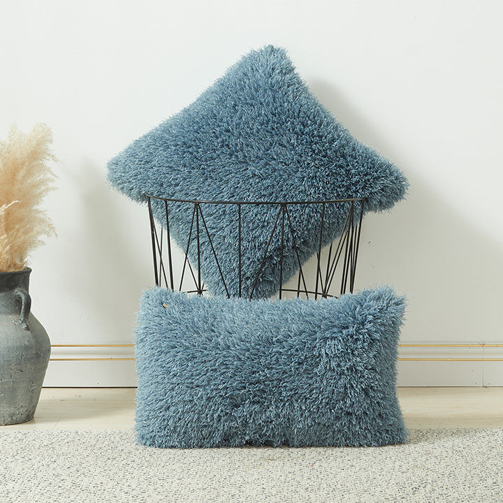 Plush Textured Decorative Throw Pillow