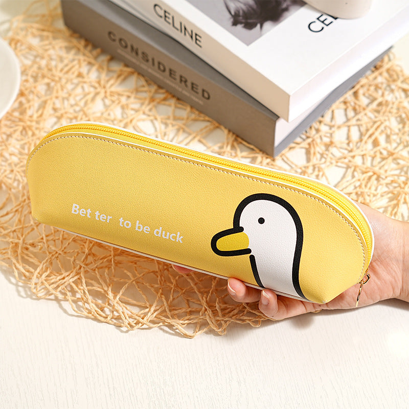 Quirky Cartoon Duck Pencil Case Kalsten
