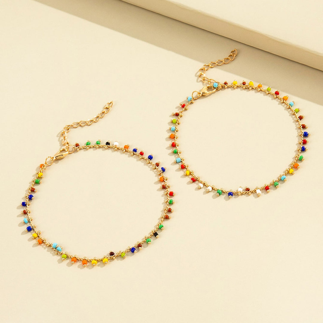 Colorful Beaded Anklet Kalsten