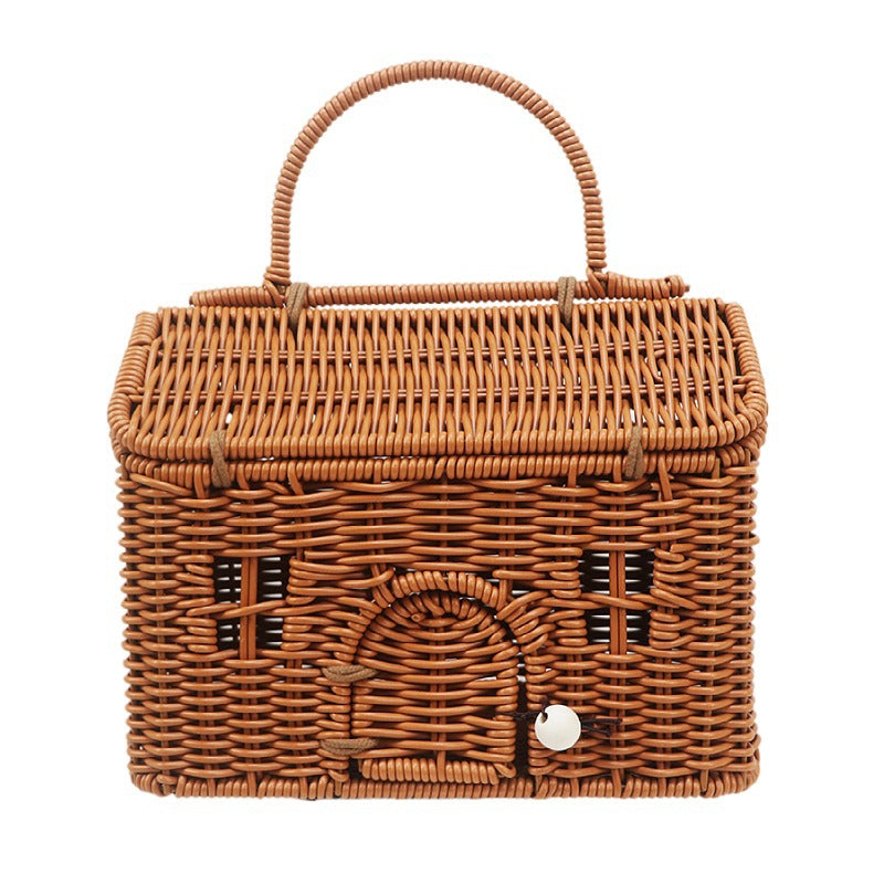 Handcrafted storage basket in the house design Kalsten