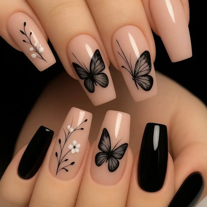Decorative Butterfly Nail Art Extensions Kalsten