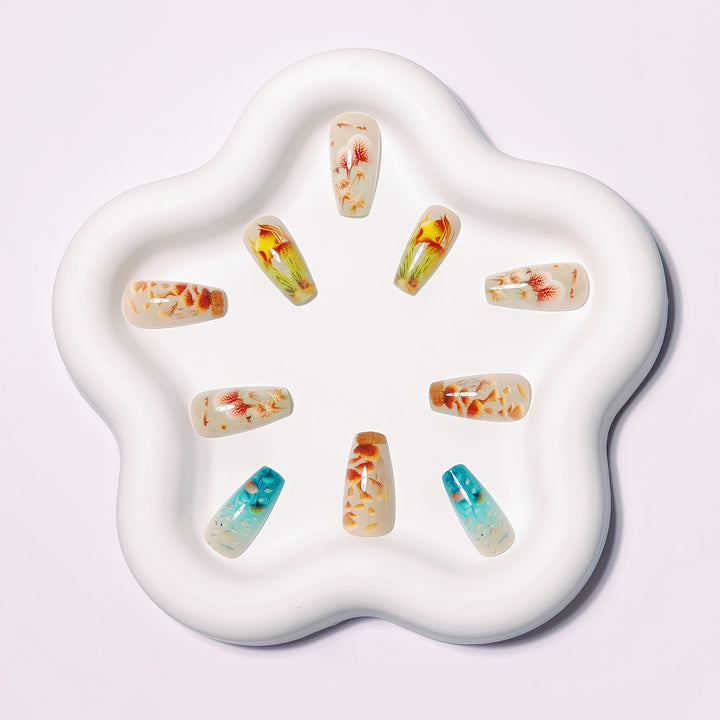 Underwater Scenery 3D Nail Art Kalsten