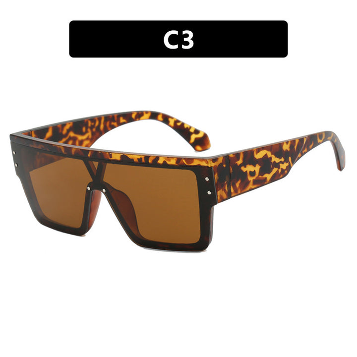 Women futuristic oversized sunglasses with clear lenses Kalsten