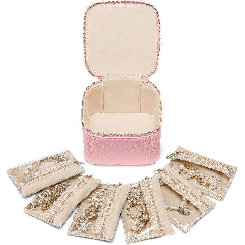 Cosmetic organizer handbag with transparent compartments Kalsten