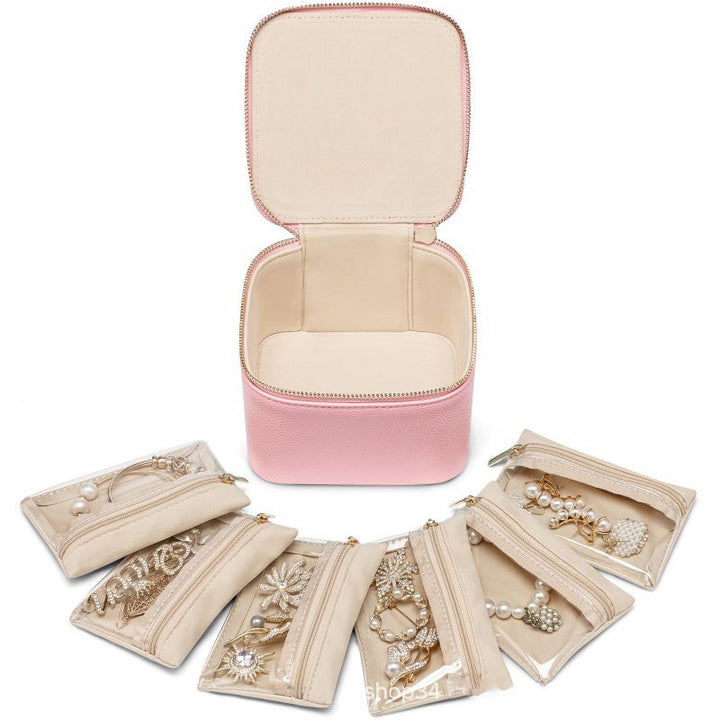 Cosmetic organizer handbag with transparent compartments Kalsten