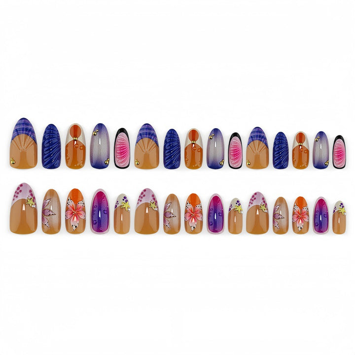 Exclusive Art Nails with Floral Accents Kalsten