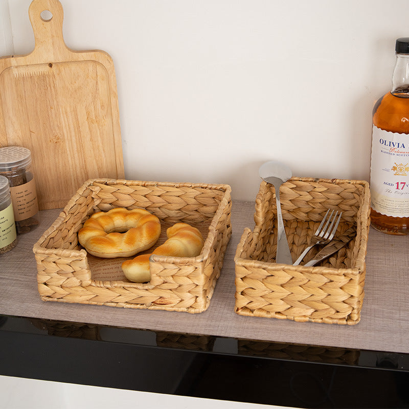 Handcrafted Natural Wicker Organizer Kalsten
