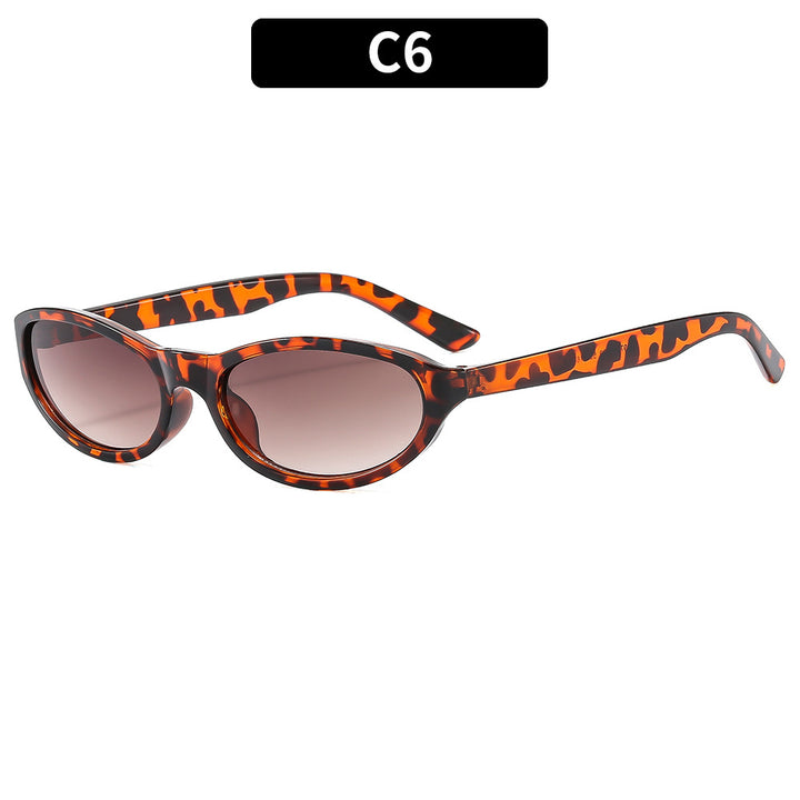 Modern Design Stylish Oval Frame Sunglasses