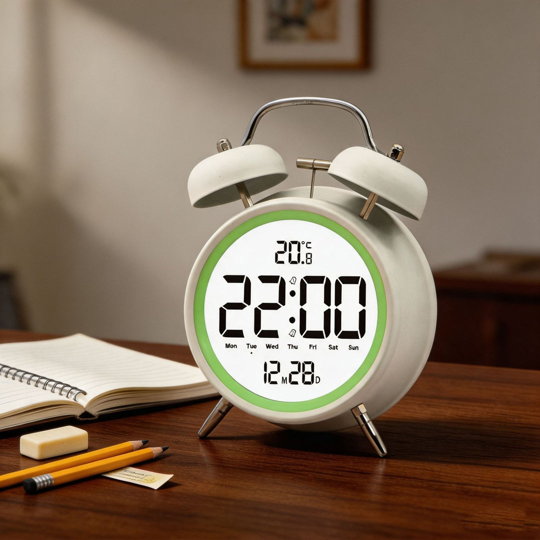 Digital alarm clock with large LED digits and temperature sensor Kalsten