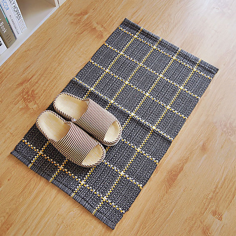 Woven placemat made of cotton in buffalo check with fine structured surface Kalsten
