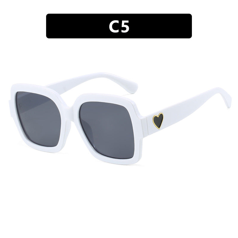 Women's square sunglasses with playful heart detail Kalsten