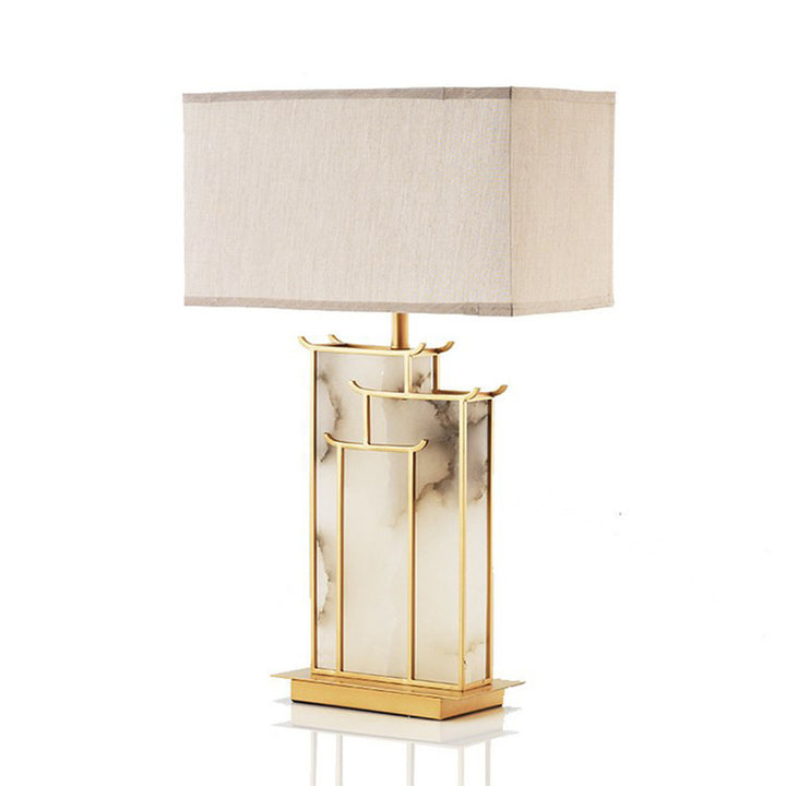 Artistic Table Lamp with Elegant Marble Base