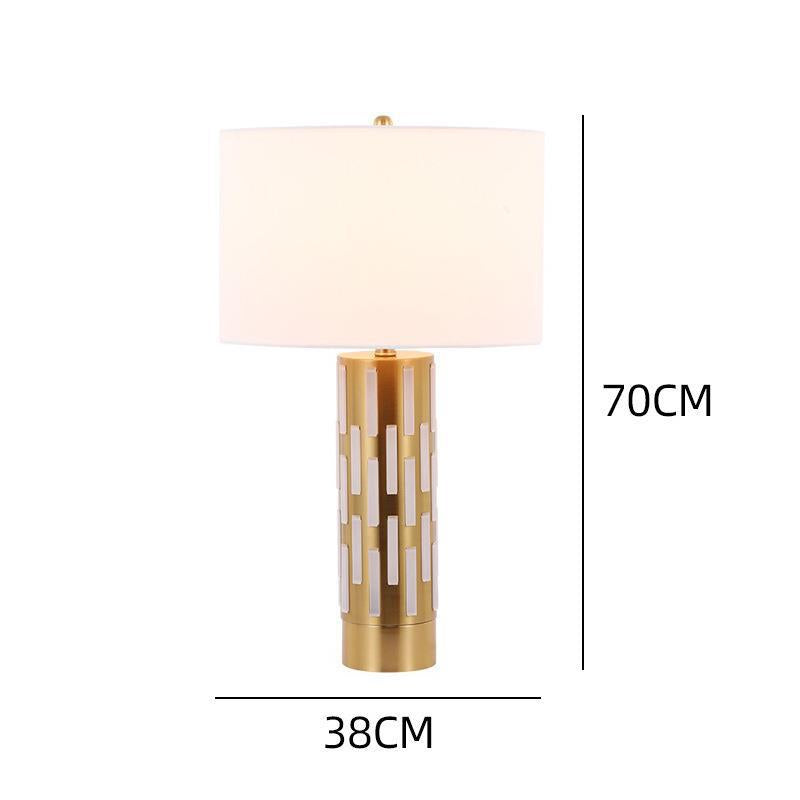 Elegant Decorative Table Lamp with Geometric Base