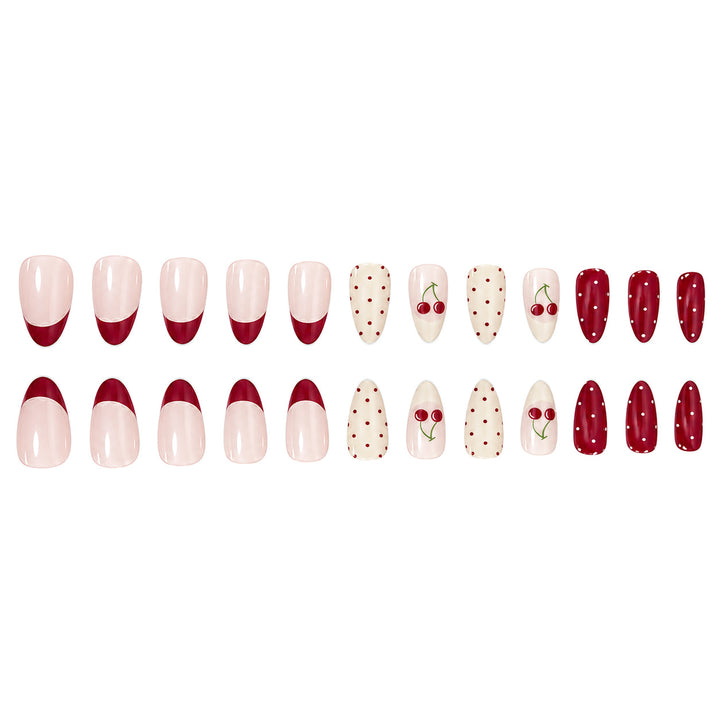 Cherry-Themed Nail Art Enhancements Kalsten