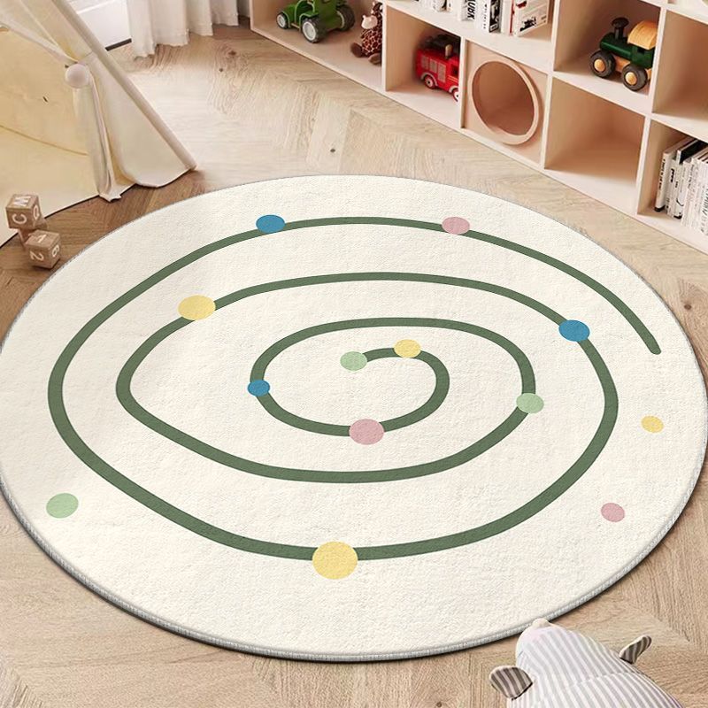 Playful Circular Area Rug