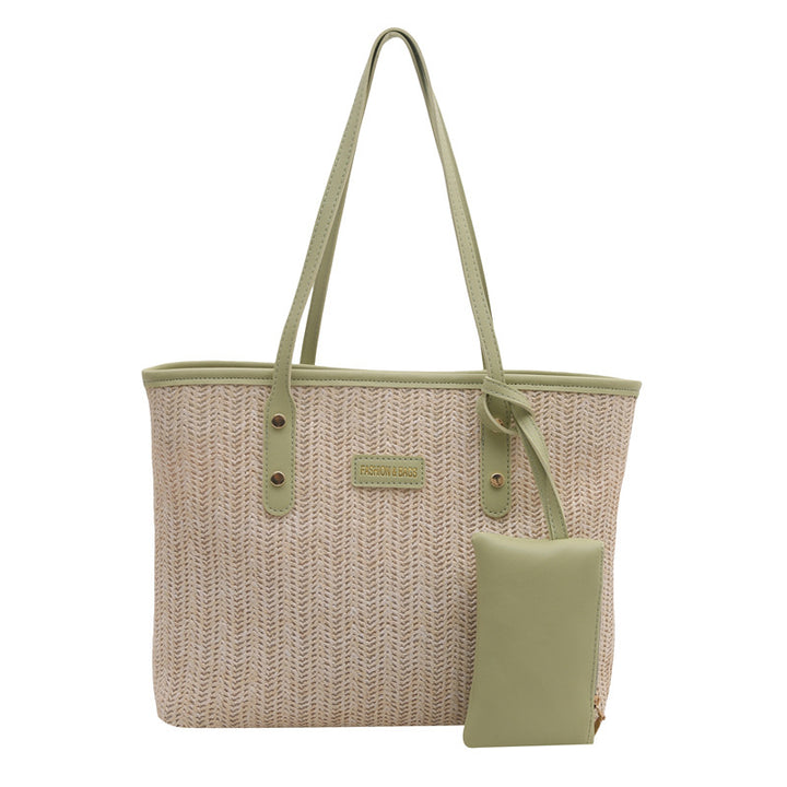 Casual Woven Beach Tote