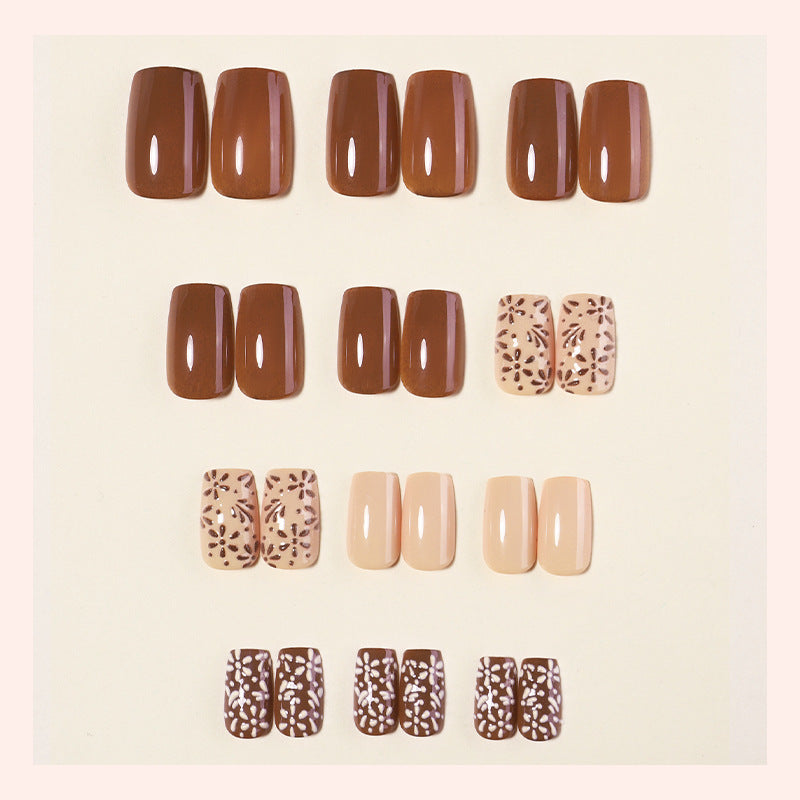 Acrylic nail set with modern designs Kalsten