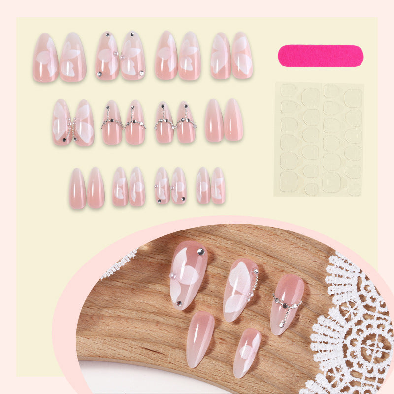 Artificial nail set with exclusive glitter and decoration elements Kalsten